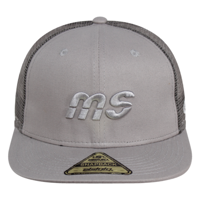Gorra MS - Snapback Malla Gris