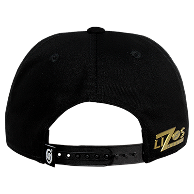 Gorra MS - Snapback Negro Logo Dorado