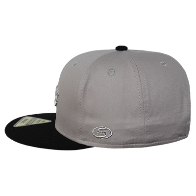 Gorra MS - Snapback Gris Visera Negro