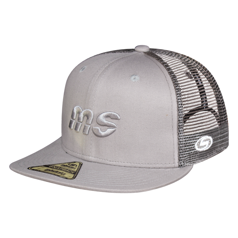 Gorra MS - Snapback Malla Gris