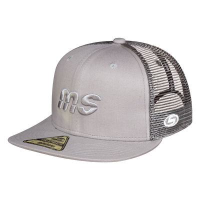 Gorra MS - Snapback Malla Gris